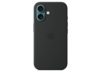 Apple iPhone 16 Silikon Case mit MagSafe, schwarz
