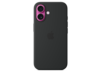 Apple iPhone 16 Silikon Case mit MagSafe, schwarz