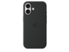 Apple iPhone 16 Silikon Case mit MagSafe, schwarz
