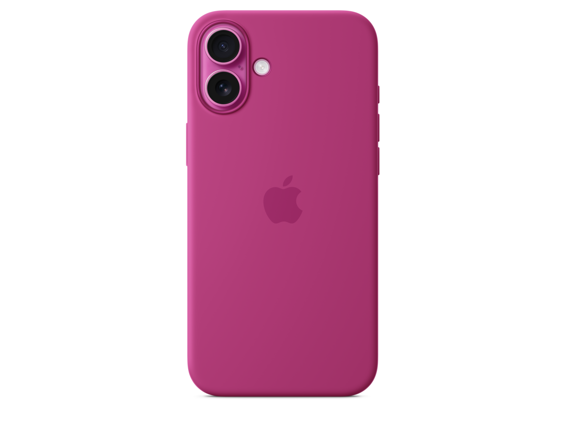 Apple iPhone 16 Plus Silikon Case mit MagSafe, fuchsia