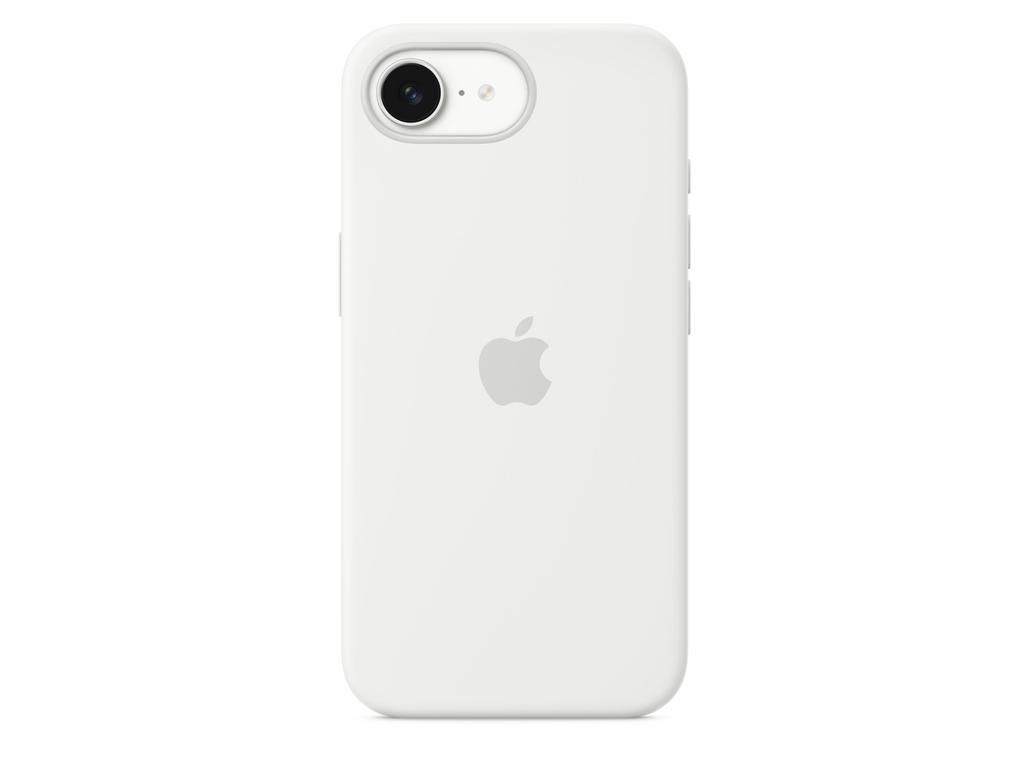 Apple iPhone 16e Silikon Case, weiss
