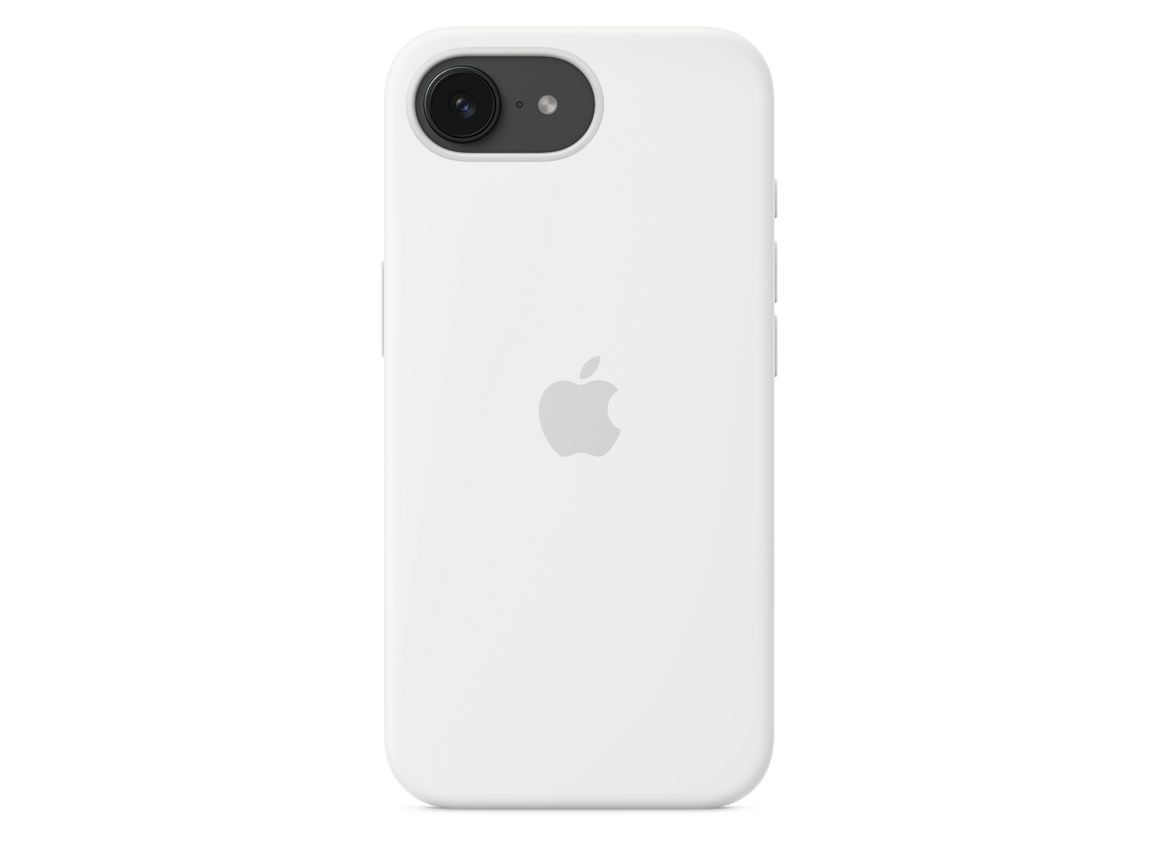 Apple iPhone 16e Silikon Case, weiss