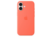 Apple iPhone 16 Silikon Case mit MagSafe, mandarine