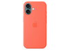 Apple iPhone 16 Silikon Case mit MagSafe, mandarine