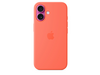 Apple iPhone 16 Silikon Case mit MagSafe, mandarine