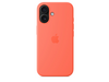Apple iPhone 16 Silikon Case mit MagSafe, mandarine