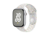 Apple Watch 46mm Nike Sportarmband, pure platinum - M/L