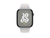 Apple Watch 46mm Nike Sportarmband, pure platinum - M/L