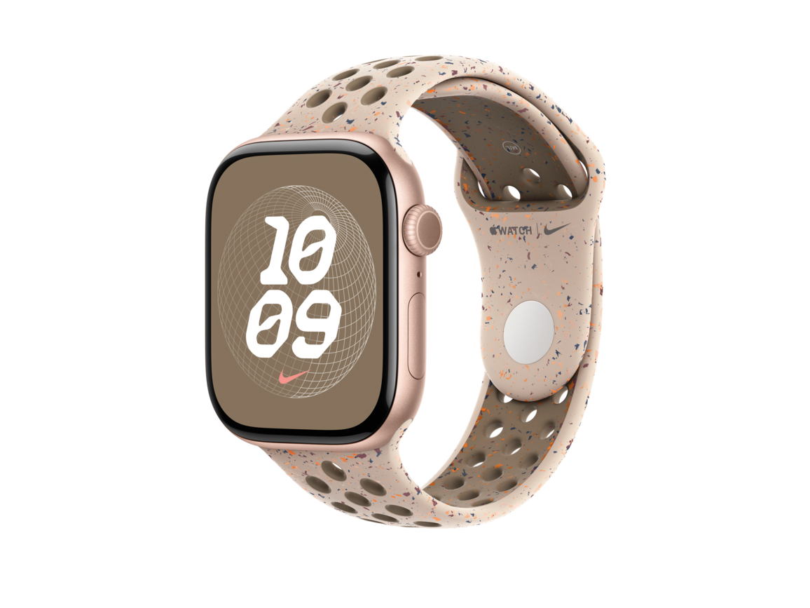 Apple Watch 46mm Nike Sportarmband, desert stone - S/M