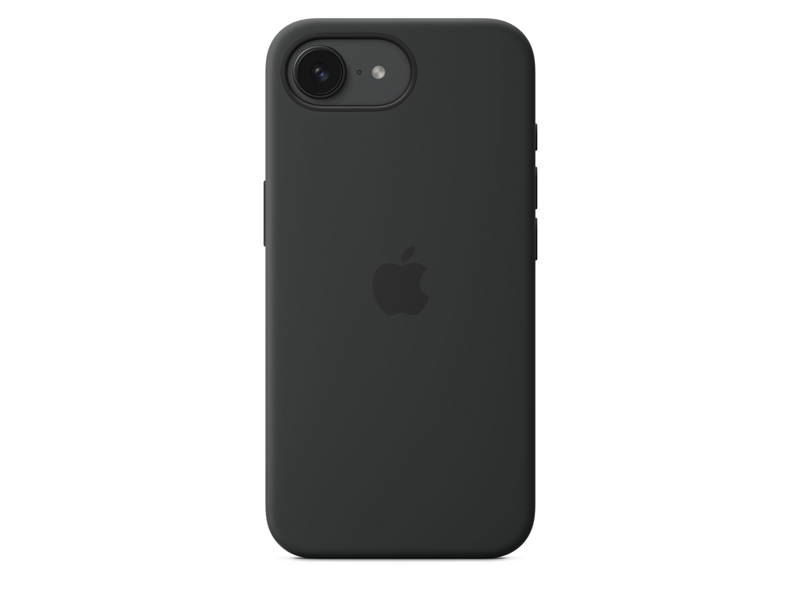 Apple iPhone 16e Silikon Case, schwarz