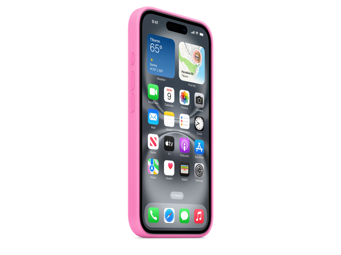 Apple iPhone 16 Silikon Case mit MagSafe, pfingstrose