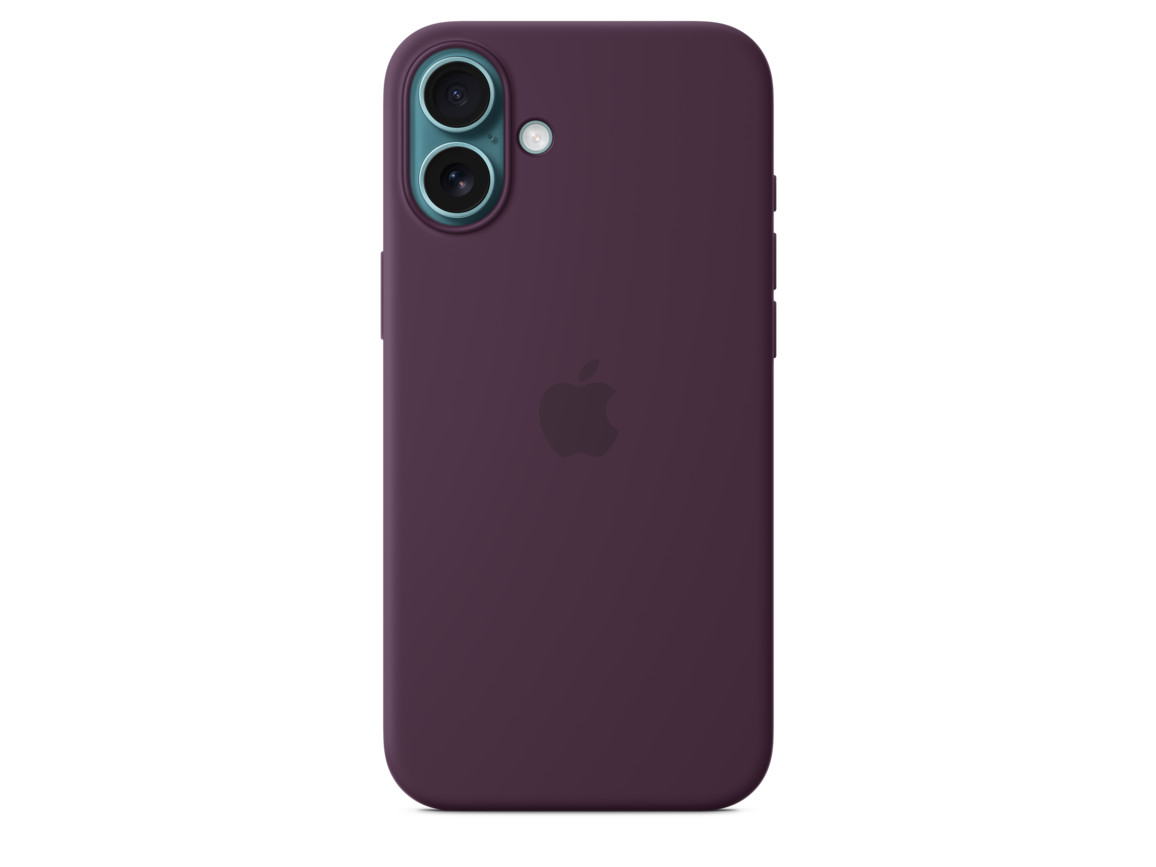 Apple iPhone 16 Plus Silikon Case mit MagSafe, pflaume