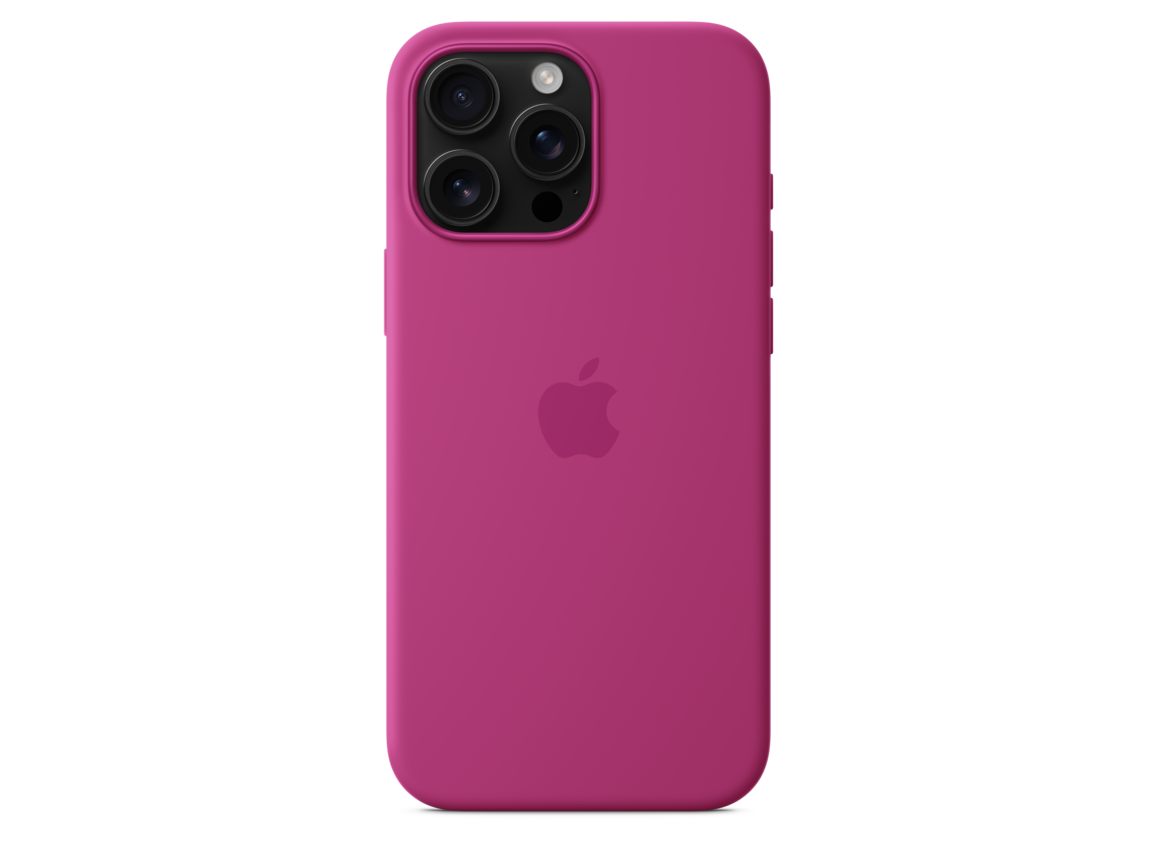Apple iPhone 16 Pro Max Silikon Case mit MagSafe, fuchsia