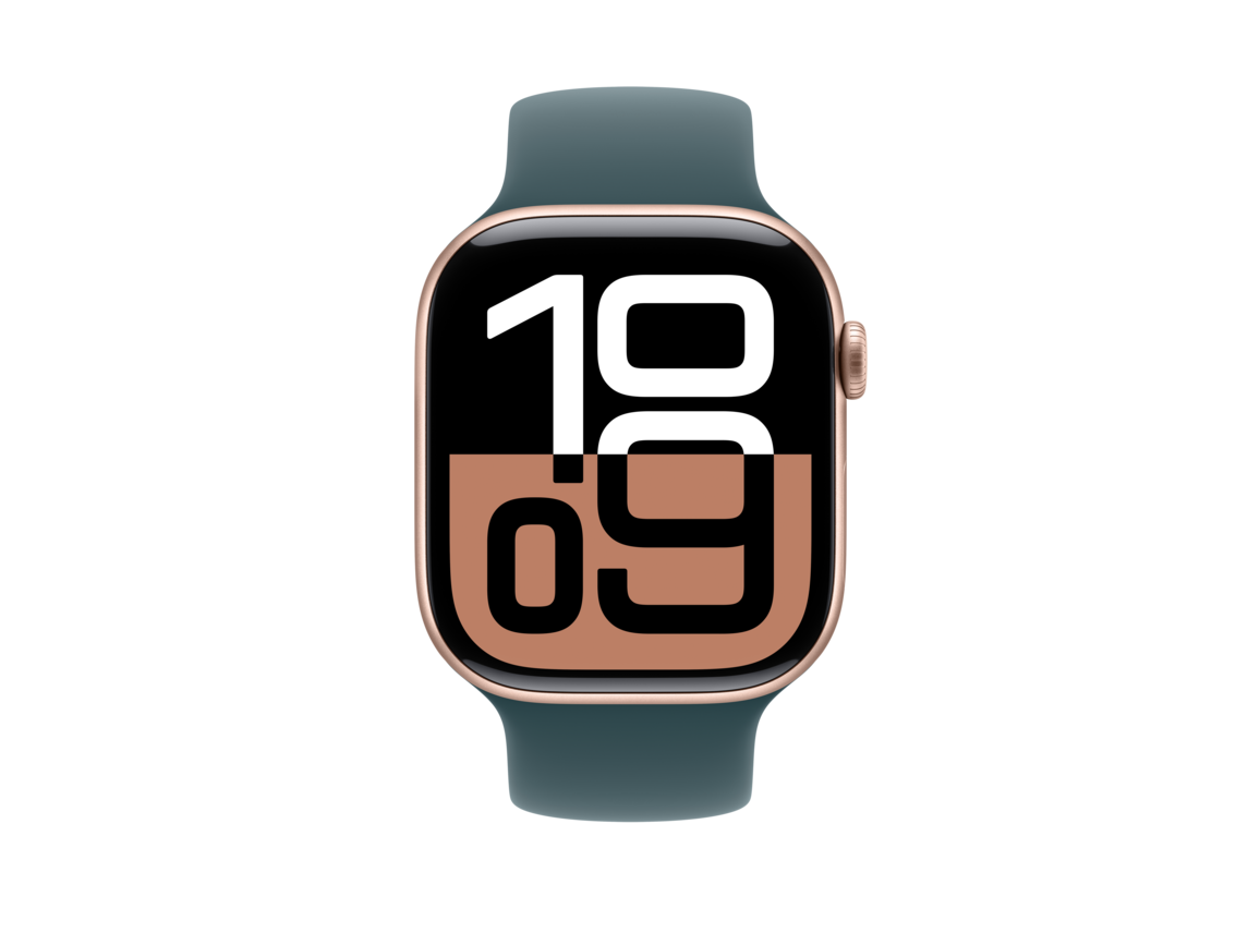 Apple Watch 46mm Sportarmband, seegrün - M/L