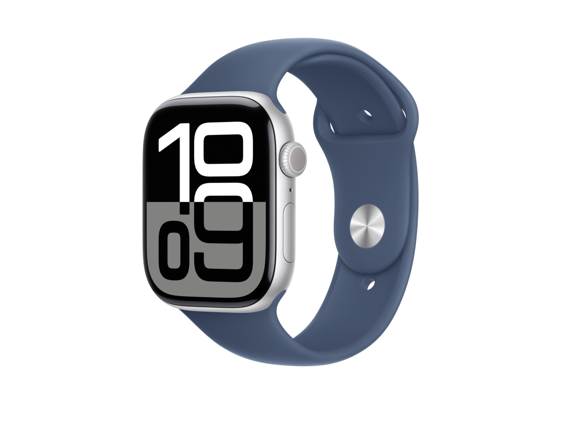 Apple Watch 46mm Sportarmband, denim - S/M