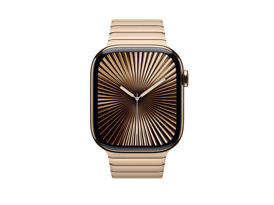 Apple Watch 46mm Gliederarmband, gold