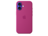 Apple iPhone 16 Silikon Case mit MagSafe, fuchsia