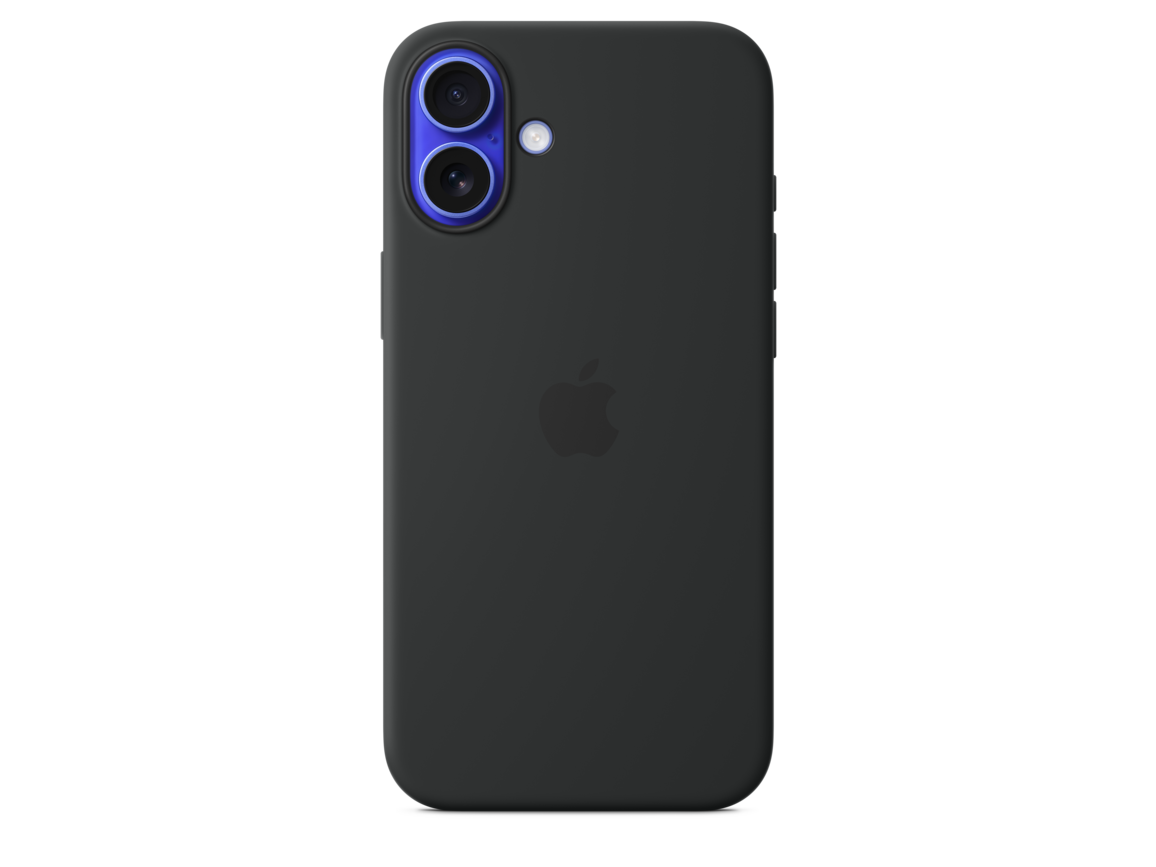 Apple iPhone 16 Plus Silikon Case mit MagSafe, schwarz