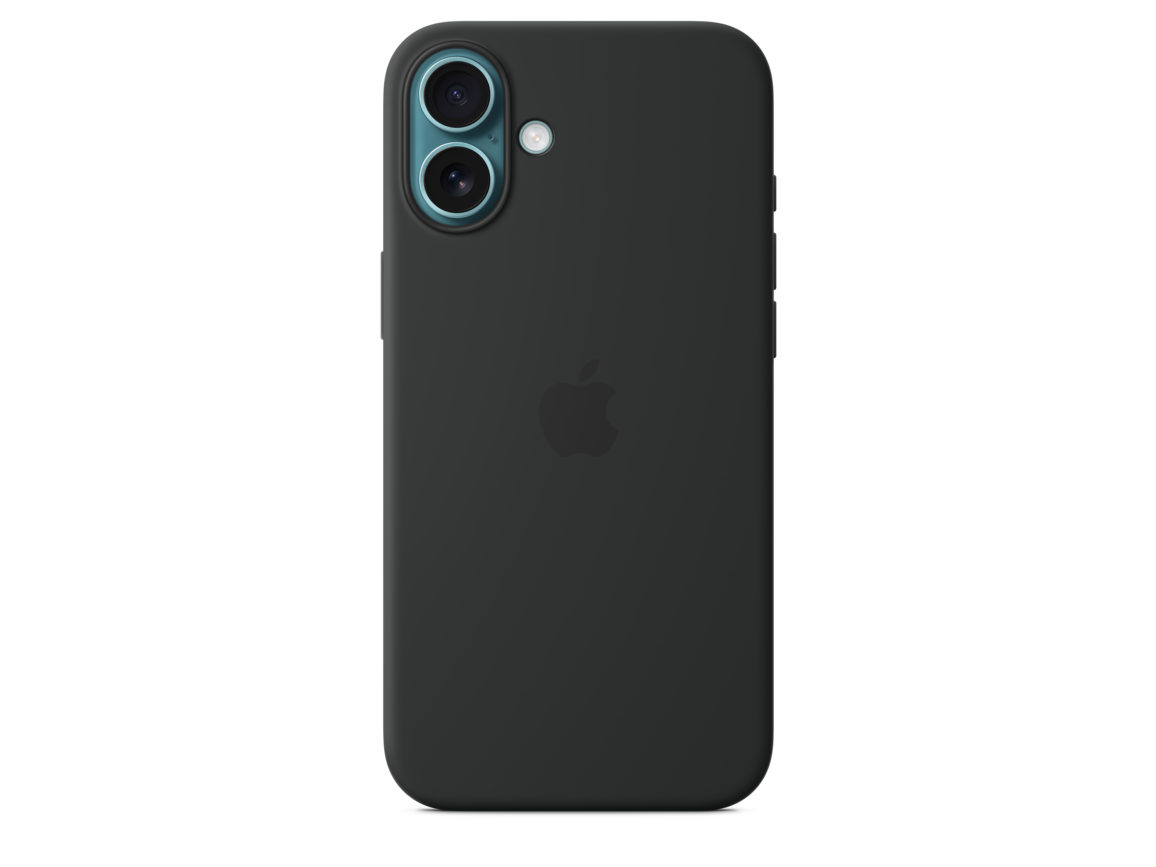 Apple iPhone 16 Plus Silikon Case mit MagSafe, schwarz