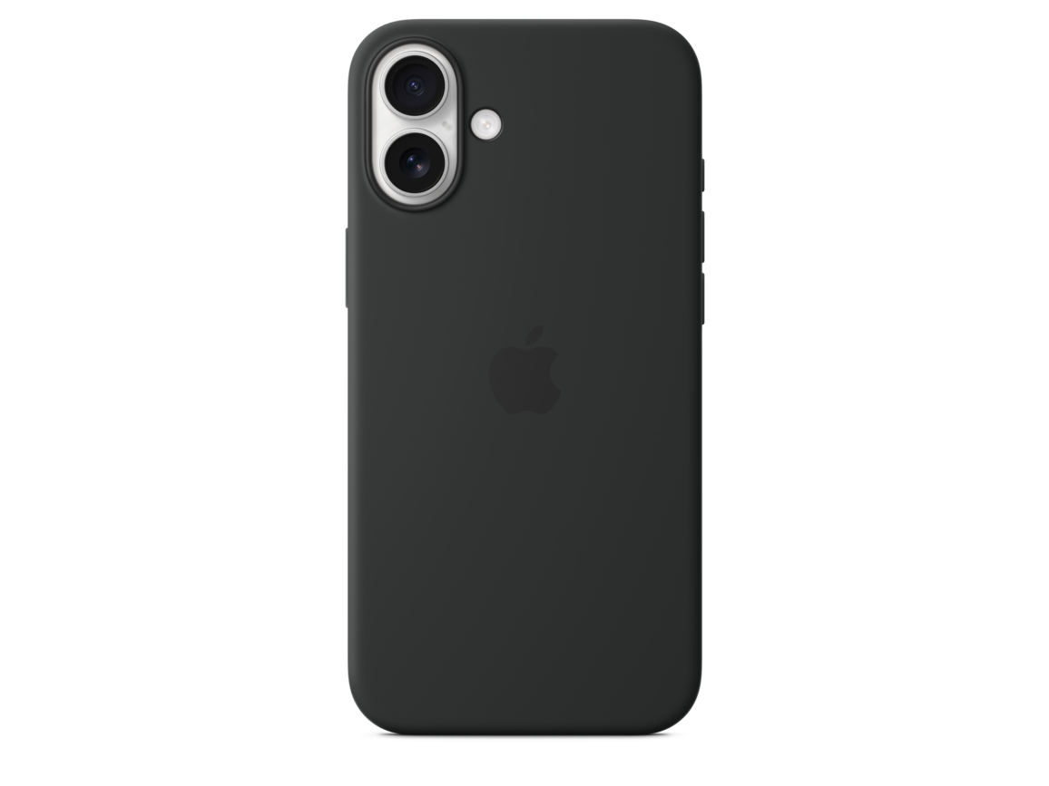 Apple iPhone 16 Plus Silikon Case mit MagSafe, schwarz