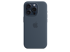 Apple iPhone 15 Pro Silikon Case mit MagSafe, sturmblau