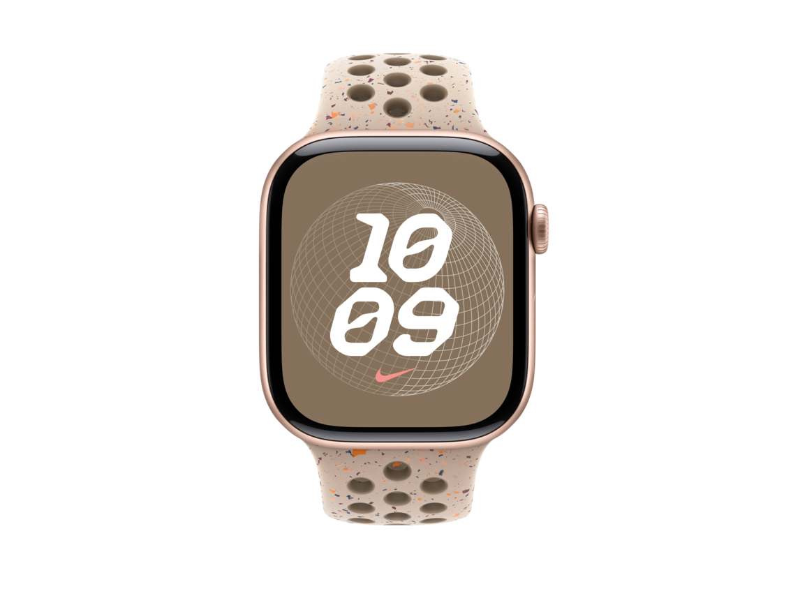 Apple Watch 46mm Nike Sportarmband, desert stone - M/L