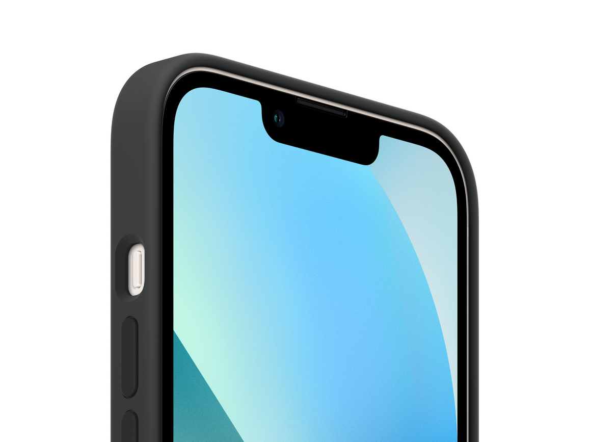 Apple iPhone 13 Silikon Case mit MagSafe, mitternacht