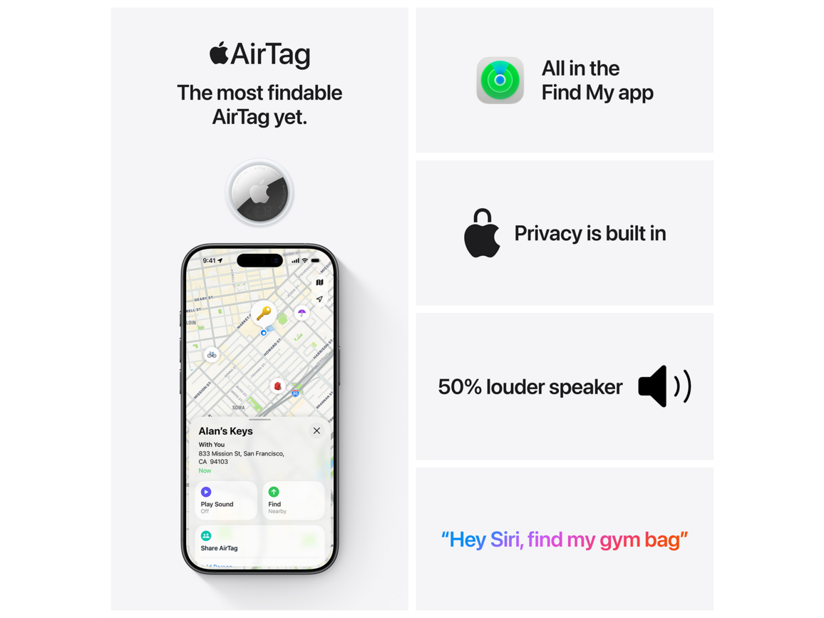 Apple AirTag, 4er-Pack