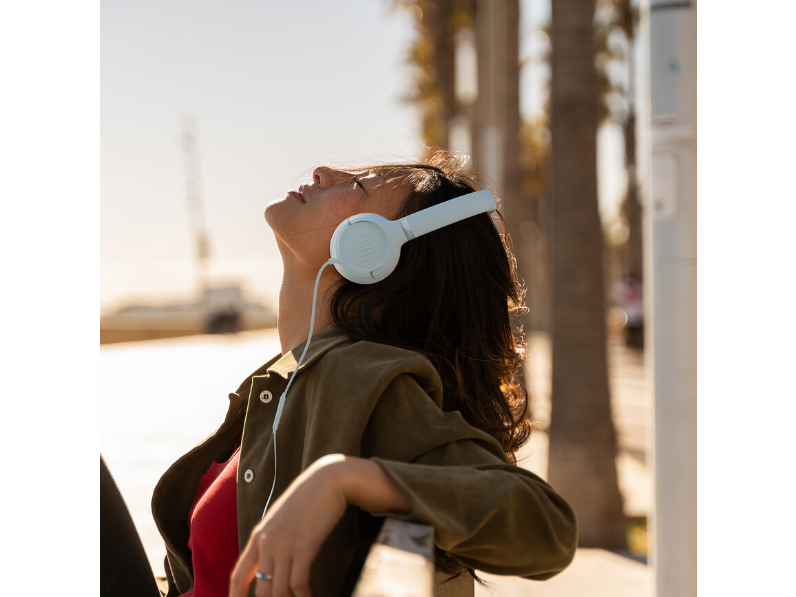 JBL TUNE530C, kabelgebundener On-Ear Kopfhörer, weiß