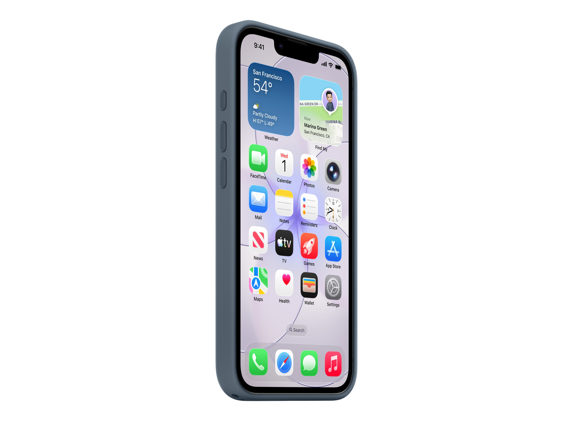iPhone 17e Silicone Case mit MagSafe, Ankerblau