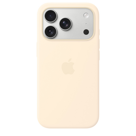 iPhone 17 Pro Silicone Case mit MagSafe, Vanille