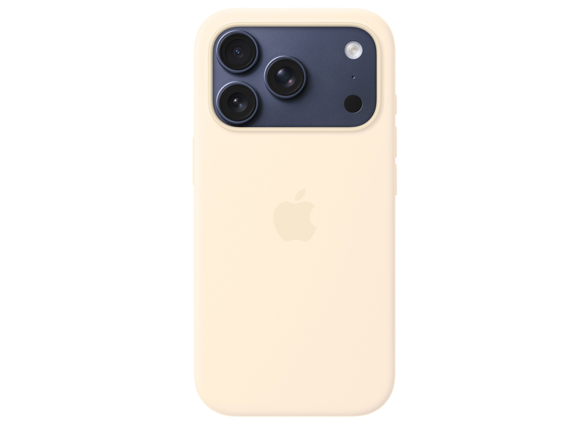 iPhone 17 Pro Silicone Case mit MagSafe, Vanille
