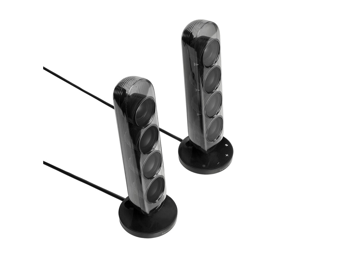 Harman/Kardon Soundsticks 5, 2.1-Kanal-Bluetooth-Lautsprecher mit HDMI und Beleuchtung, schwarz
