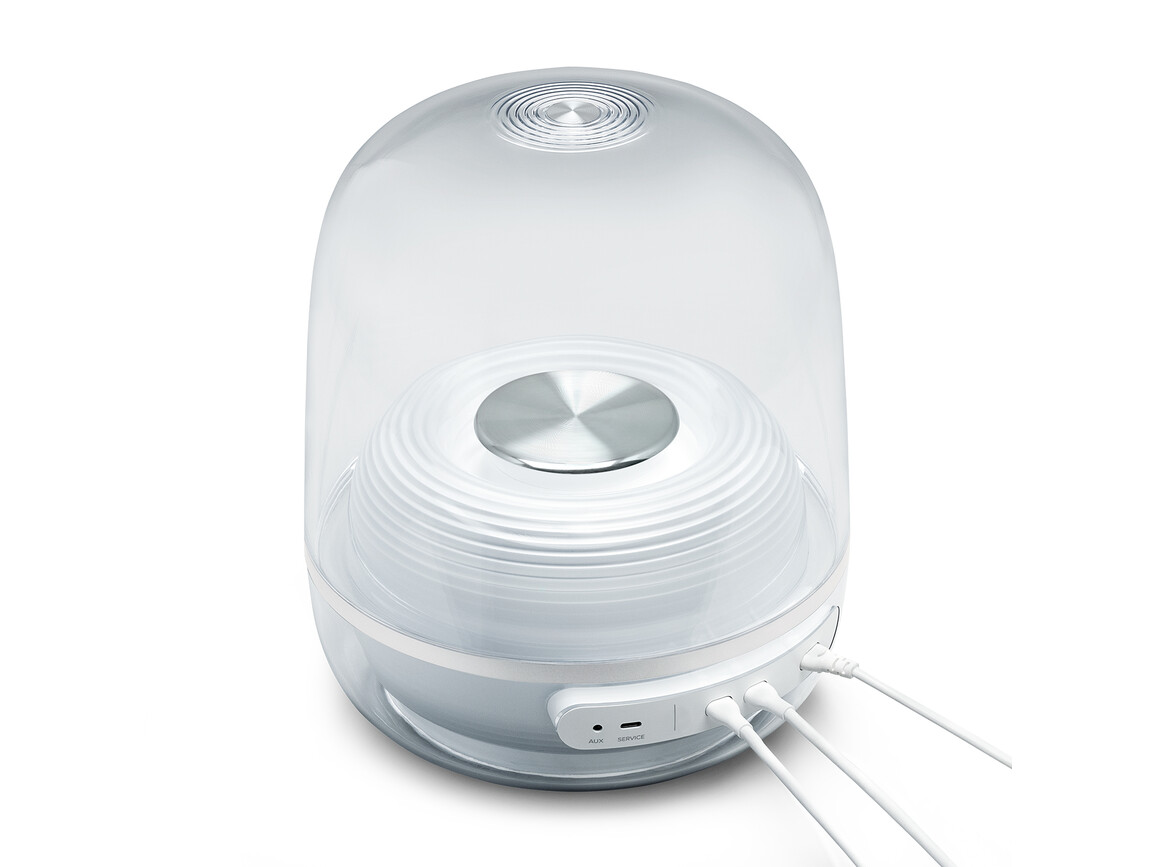 Harman/Kardon Soundsticks 5, 2.1-Kanal-Bluetooth-Lautsprecher mit HDMI und Beleuchtung, weiss