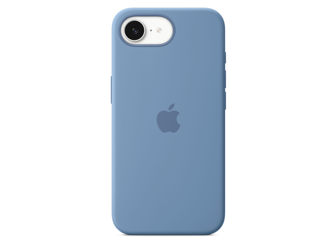 iPhone 16e Silikon Case − Winterblau