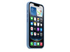 iPhone 16e Silikon Case − Winterblau