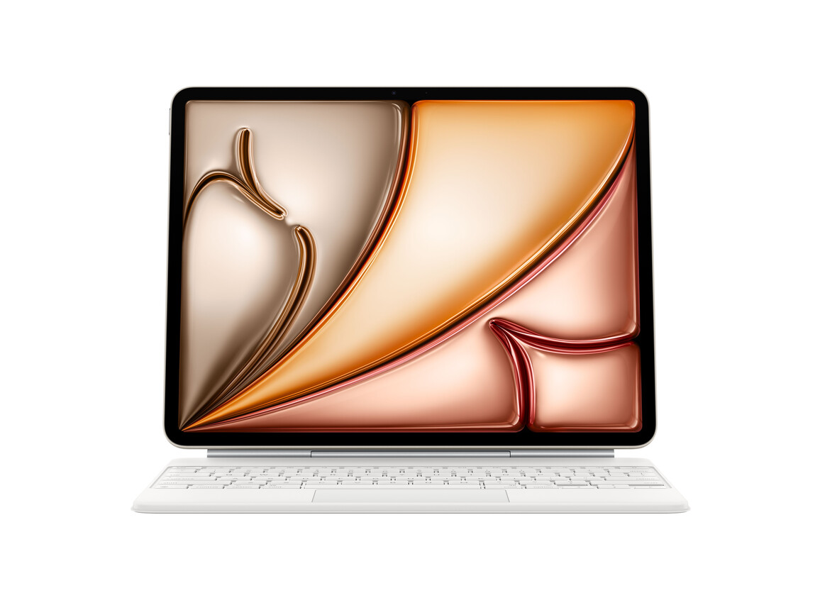 Magic Keyboard für das 13" iPad Air (M3) – Deutsch – Weiß