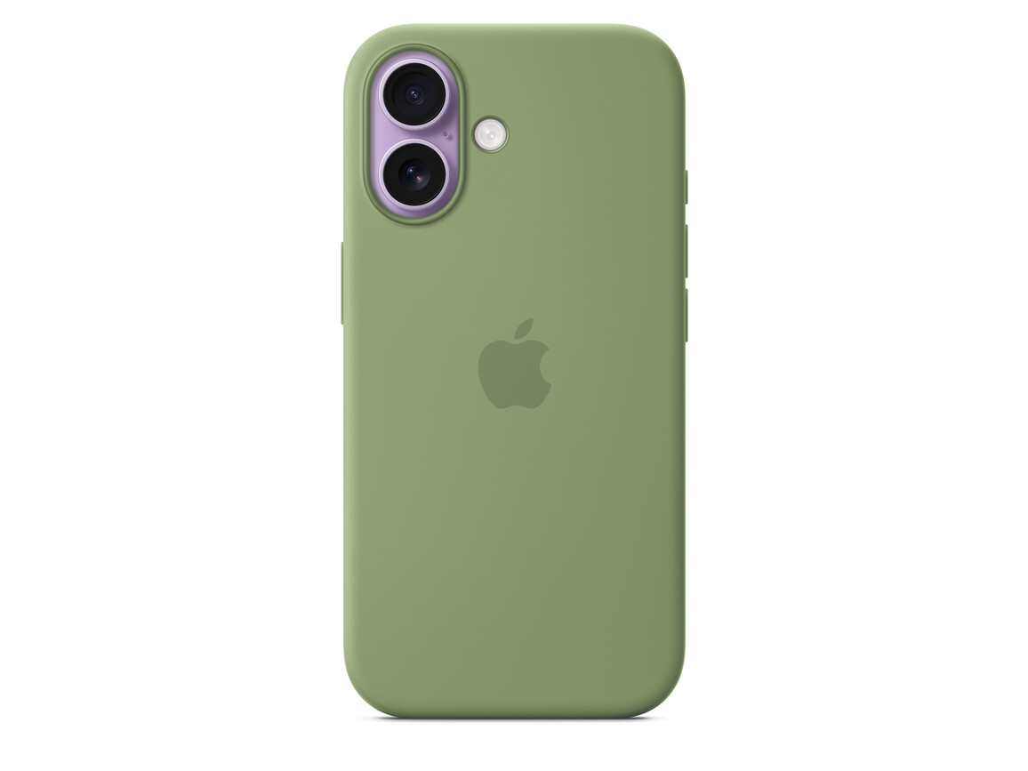 iPhone 17 Silikon Case mit MagSafe - Hellmoosgrün
