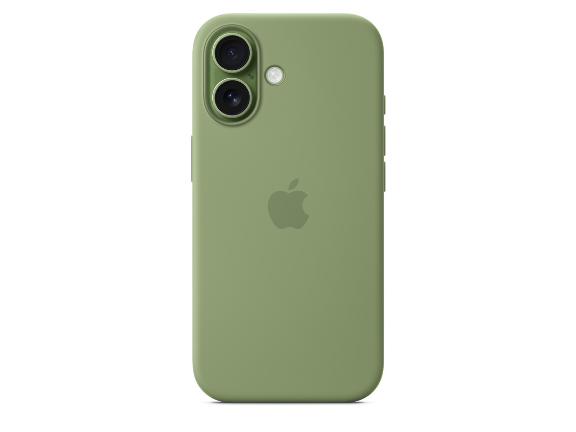 iPhone 17 Silikon Case mit MagSafe - Hellmoosgrün