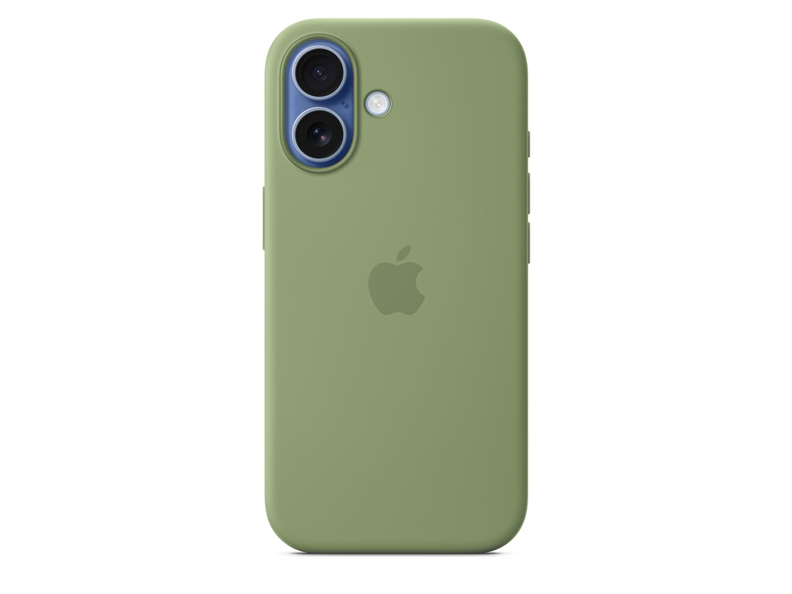 iPhone 17 Silikon Case mit MagSafe - Hellmoosgrün