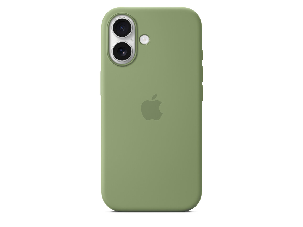 iPhone 17 Silikon Case mit MagSafe - Hellmoosgrün