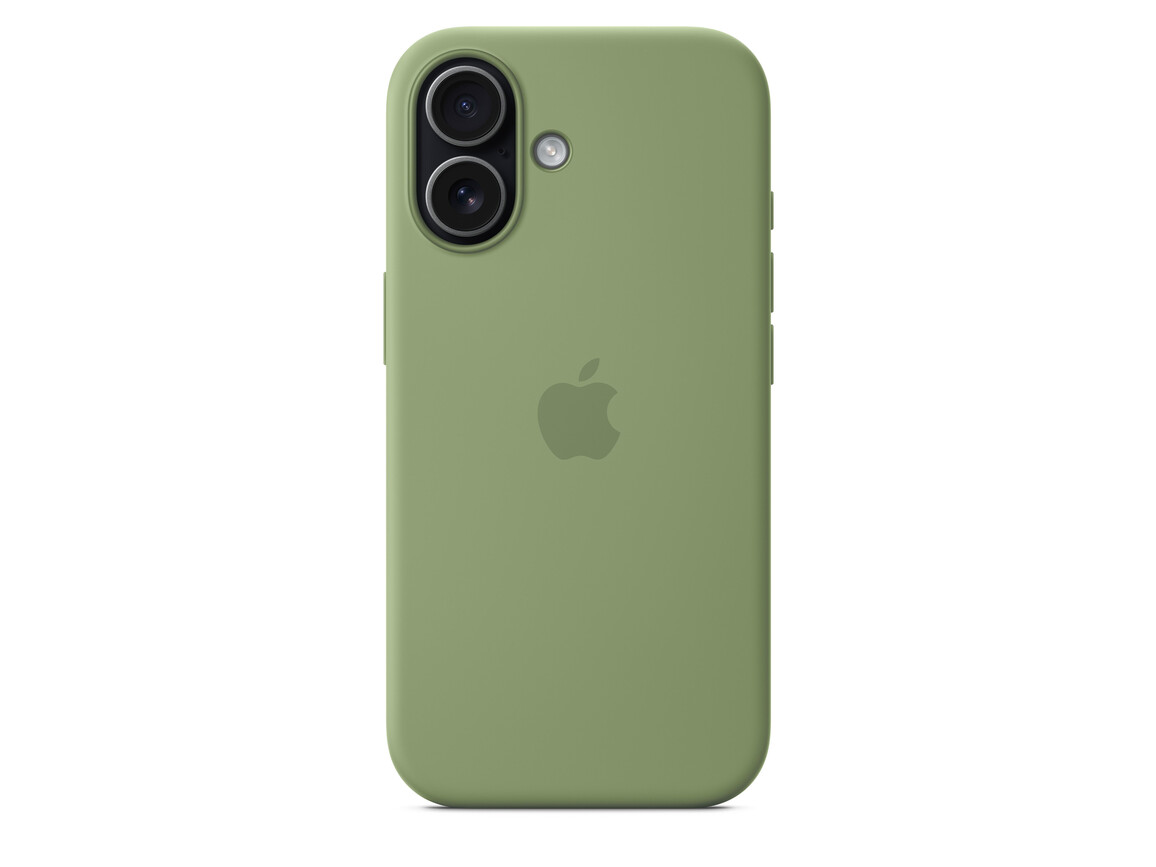 iPhone 17 Silikon Case mit MagSafe - Hellmoosgrün
