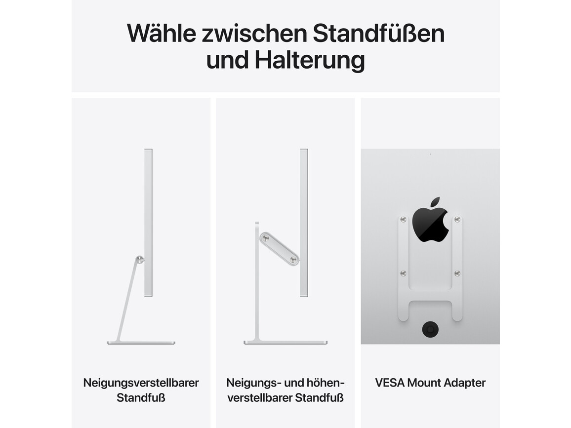 Studio Display – Standardglas – neigungs­- und höhen­verstellbarer Standfuß