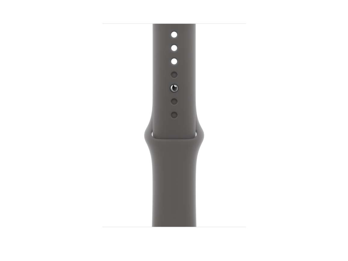 46 mm Sportarmband Steingrau – S/M