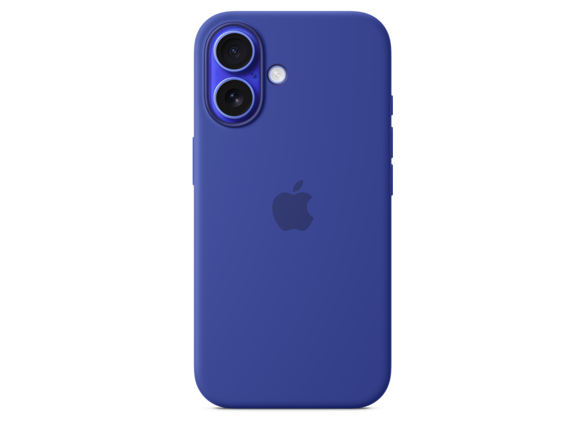 iPhone 16 Silikon Case mit MagSafe – Ultramarin