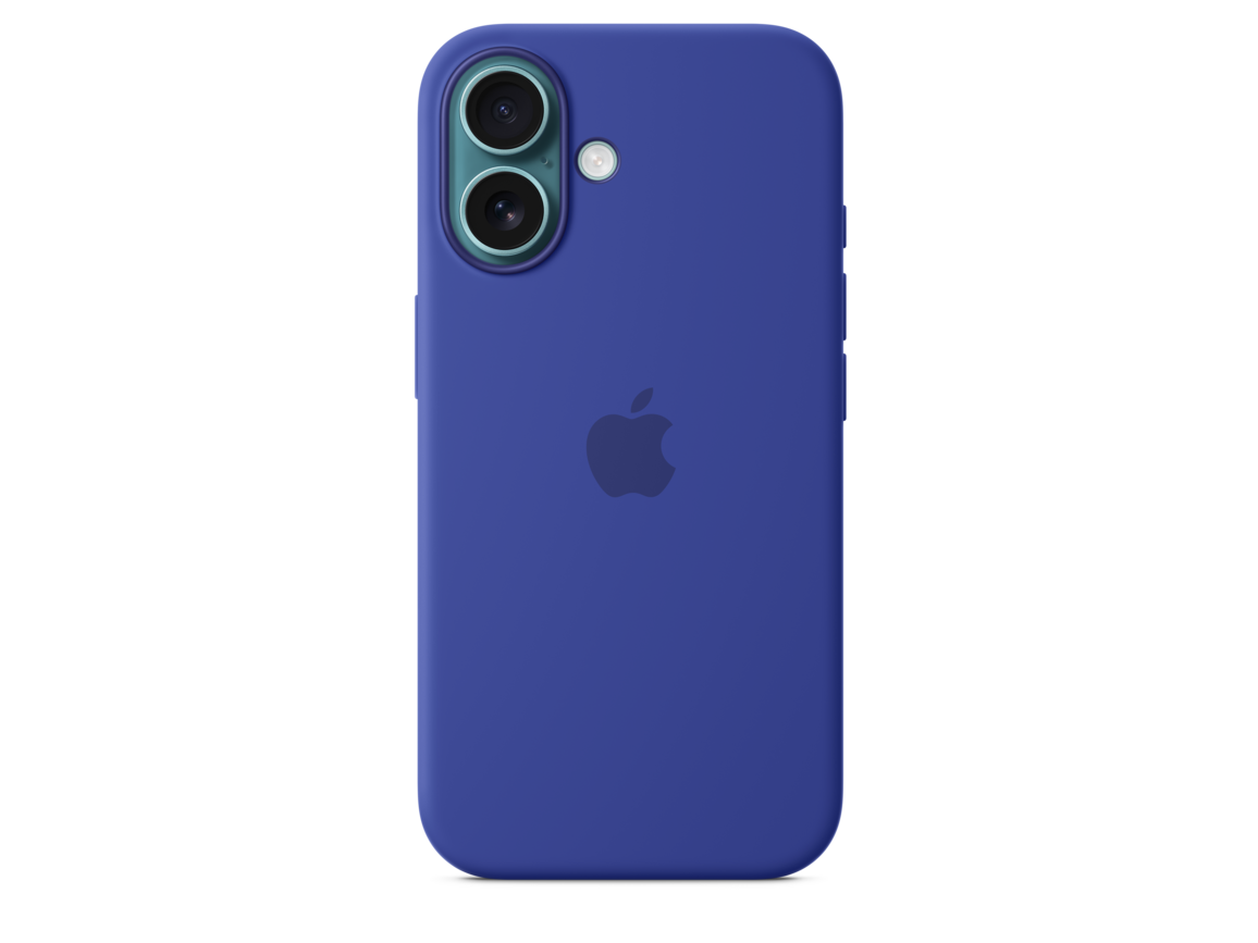 iPhone 16 Silikon Case mit MagSafe – Ultramarin