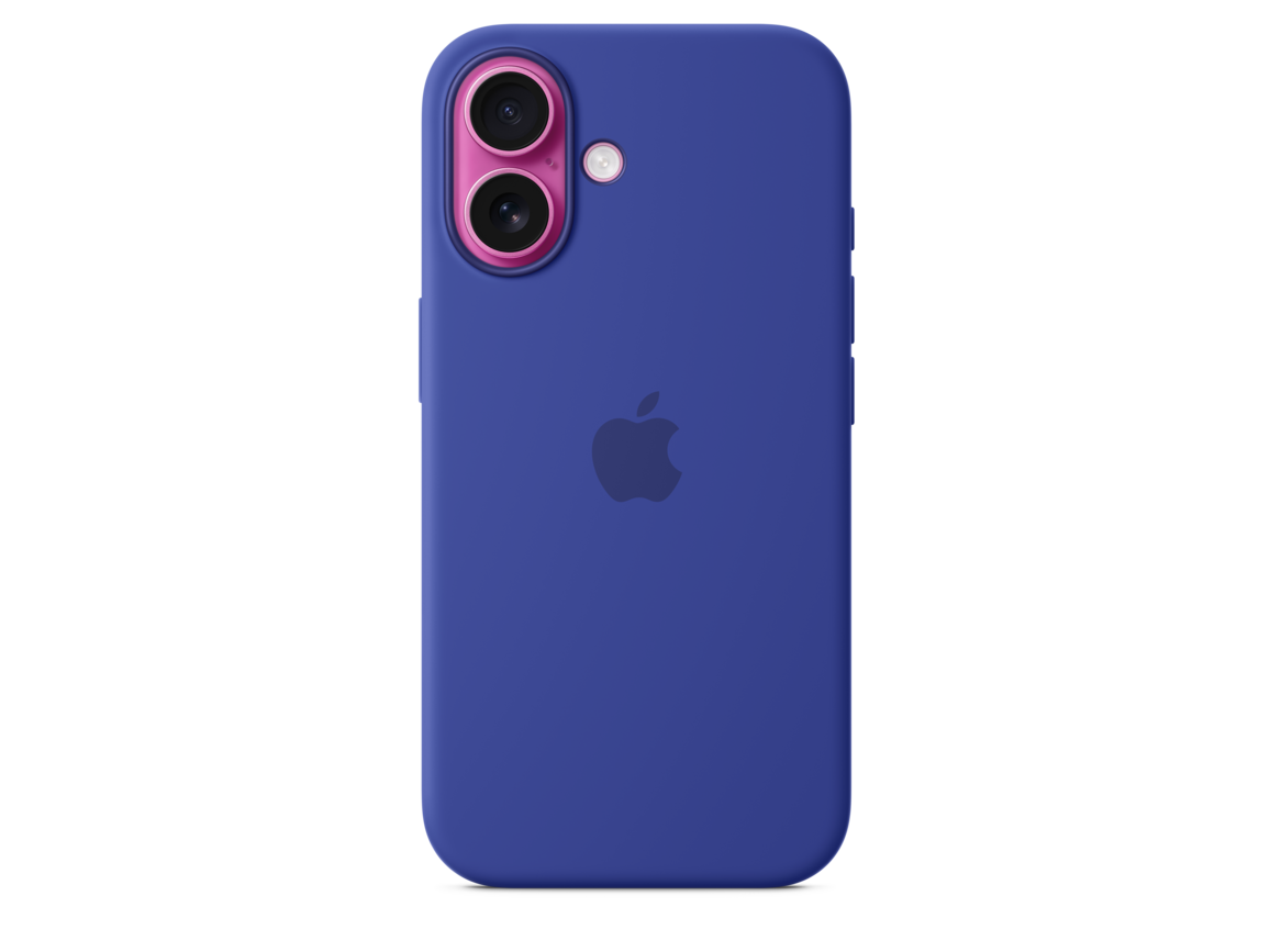 iPhone 16 Silikon Case mit MagSafe – Ultramarin