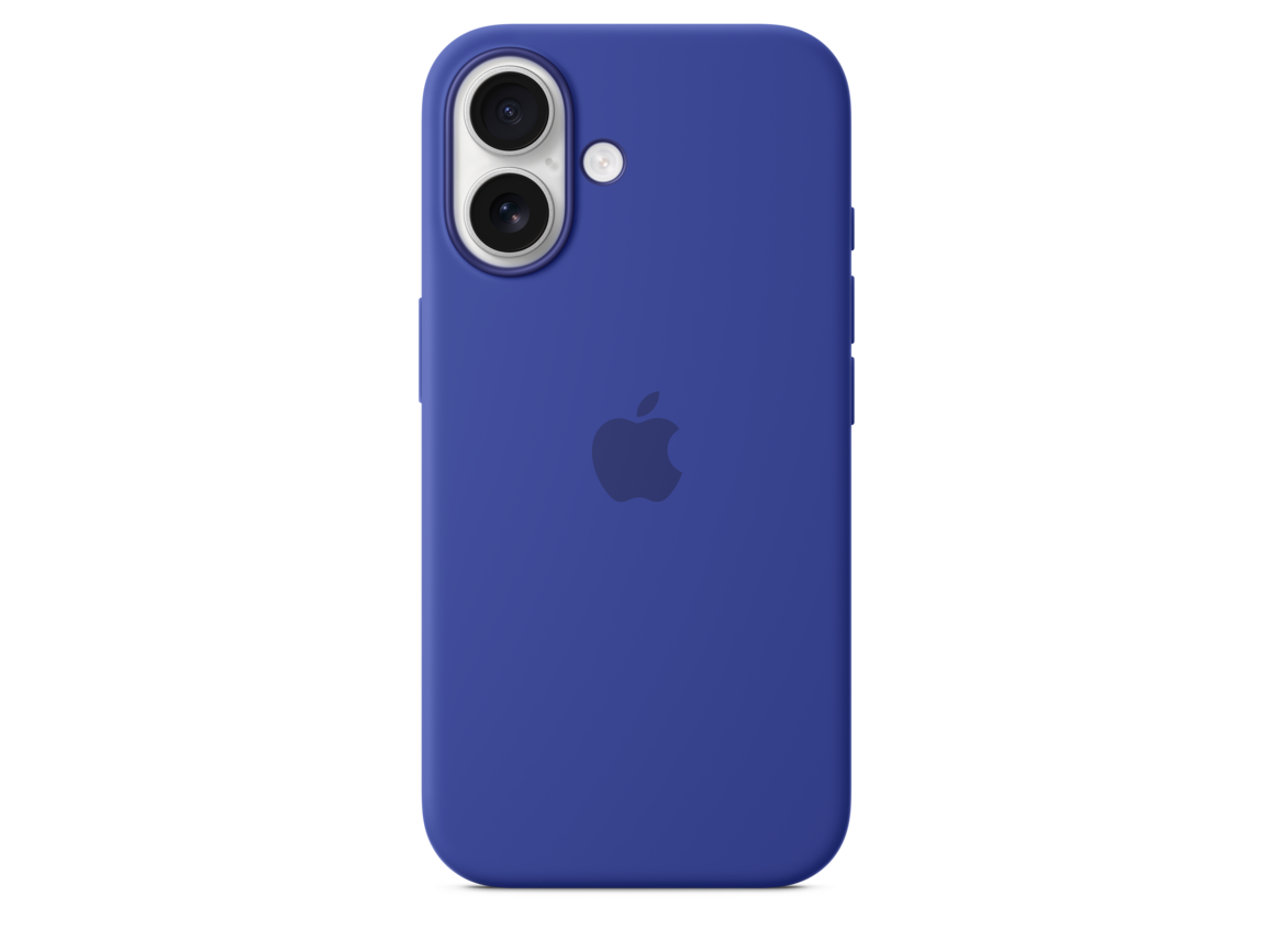 iPhone 16 Silikon Case mit MagSafe – Ultramarin