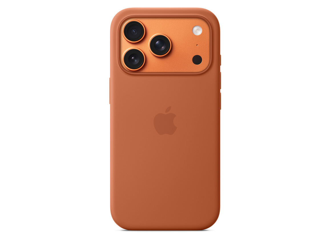 iPhone 17 Pro Silikon Case mit MagSafe - Terracotta