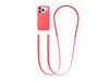 Crossbody Strap - Bright Guava